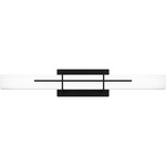 Giselle Bathroom Vanity Light - Matte Black / Opal Etched