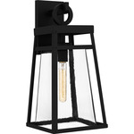 Godfrey Outdoor Lantern - Matte Black / Clear