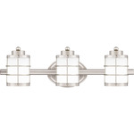 Hazlett Bathroom Vanity Light - Brushed Nickel / Opal Etched