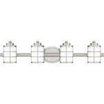 Hazlett Bathroom Vanity Light - Brushed Nickel / Opal Etched
