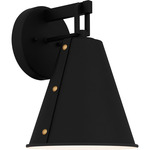 Hyde Outdoor Wall Lantern - Matte Black / White