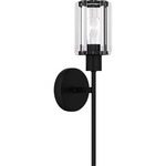 Isla Wall Sconce - Matte Black / Clear Beveled