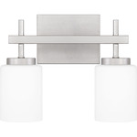 Wilburn Bathroom Vanity Light - Brushed Nickel / Opal Etched