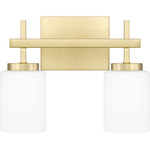 Wilburn Bathroom Vanity Light - Satin Brass / Opal Etched