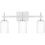 Wilburn Bathroom Vanity Light - Polished Chrome / Opal Etched