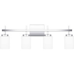 Wilburn Bathroom Vanity Light - Polished Chrome / Opal Etched