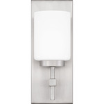 Wilburn Wall Sconce - Brushed Nickel / Opal Etched