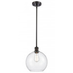 Athens Stem Hung Pendant - Oil Rubbed Bronze / Clear Seedy