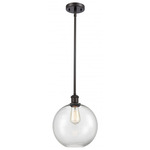 Athens Stem Hung Pendant - Oil Rubbed Bronze / Clear
