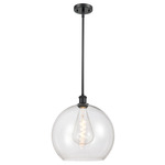 Athens 14 Stem Hung Pendant - Matte Black / Clear