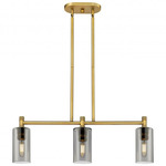 Crown Point Island Light - Brushed Brass / Smoked