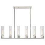 Empire Multi Light Linear Pendant - Polished Nickel / Clear