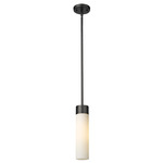 Empire Stem Hung Pendant - Matte Black / Matte White