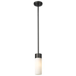Empire Stem Hung Pendant - Matte Black / Matte White