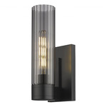 Empire Wall Sconce - Matte Black / Smoked
