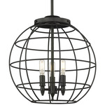 Lake Placid Multi-Light Pendant - Matte Black / Matte Black