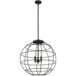 Lake Placid Multi-Light Pendant - Matte Black / Matte Black