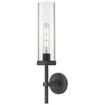 Lincoln Wall Sconce - Weathered Zinc / Clear