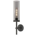 Lincoln Wall Sconce - Weathered Zinc / Smoked
