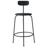 Afteroom Upholstered Seat Bar / Counter Chair - Black Ash / Dunes Black