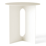 Androgyne Metal Side Table - Ivory / Ivory