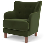 Constance Lounge Chair - Walnut / Grand Mohair 8205