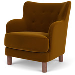 Constance Lounge Chair - Walnut / Grand Mohair 2600
