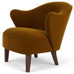 Ingeborg Lounge Chair - Dark Stained Oak / Grand Mohair 2600