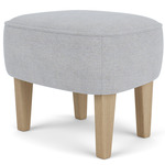 Ingeborg Footstool - Natural Oak / Fiord 751