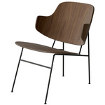 Penguin Lounge Chair - Black / Walnut