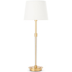 Auburn Table Lamp - Gold Leaf / Natural Linen