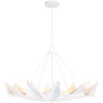 Coastal Living Clam Chandelier - White