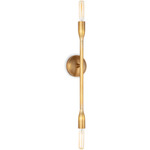 Cobra Wall Sconce - Natural Brass