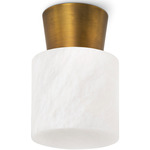 Hazel Ceiling Light - Natural Brass / Alabaster