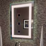 Classic L01D Vertical Full Frame Inset LED Mirror - Mirror