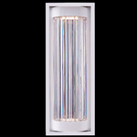 Cilindro Esterno Outdoor Wall Sconce - Matte White / Firenze Clear