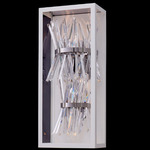 Glacier Esterno Outdoor Wall Sconce - Matte White / Firenze Clear