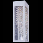 Tenuta Esterno Outdoor Wall Sconce - Matte White / Firenze Clear