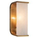 Abbott Bathroom Vanity Light - Vintage Brass / Alabaster