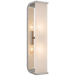 Abbott Bathroom Vanity Light - Polished Nickel / Alabaster