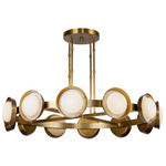 Alonso XL Chandelier - Vintage Brass