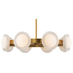 Alonso Chandelier - Alabaster / Vintage Brass