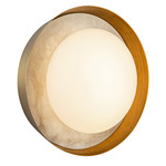 Alonso Wall Sconce - Vintage Brass / Alabaster