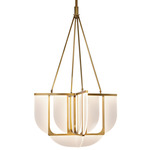 Anders Chandelier - Vintage Brass / White Acrylic
