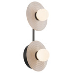 Dahlia Bathroom Vanity Light - Urban Bronze / Alabaster