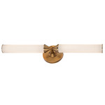 Edwin Bathroom Vanity Light - Vintage Brass / Frosted