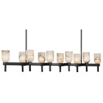 Lucian Linear Pendant - Urban Bronze / Alabaster