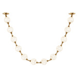 Marni String Pendant - Natural Brass / Clear Ribbed