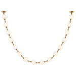 Marni String Pendant - Natural Brass / Clear Ribbed