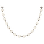 Marni String Pendant - Polished Nickel / Clear Ribbed